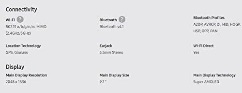 Samsung Galaxy Tab S2 9.7 ; 32 GB Wifi Таблет SM-T813NZKEXAR