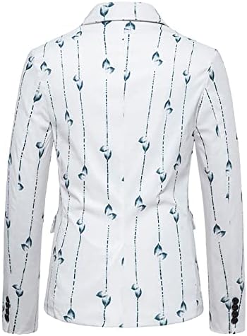Uofoco зимски ветерници Менс пријатна тенок џеб блејзер свадба туника со долги ракави графички модерен полиестер длабоко