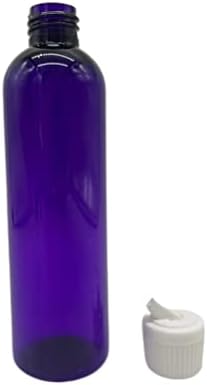 Природни фарми 4 мл виолетова козмо БПА бесплатни шишиња - 8 пакувања со празни контејнери за полнење - есенцијални масла - коса