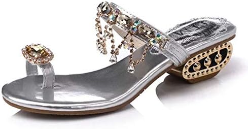 Женски рамни чевли рамни чевли жени дебели прстени чевли женски потпетици дами папучи забава на отворено кристална мода пети женски