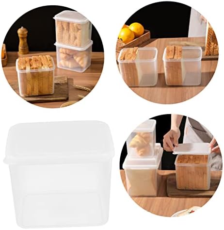 УПКОХ 2 парчиња Кутии Кутија За Складирање Леб Пластична Торта Штанд Кутија За Складирање Храна Контејнери За Фрижидер Чувар