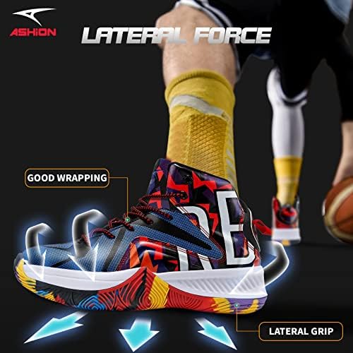 Кошарка за кошарка на Ешион Менс Арх поддршка кошарка патики анти -лизгачки перничиња спортски чевли за обука за одење