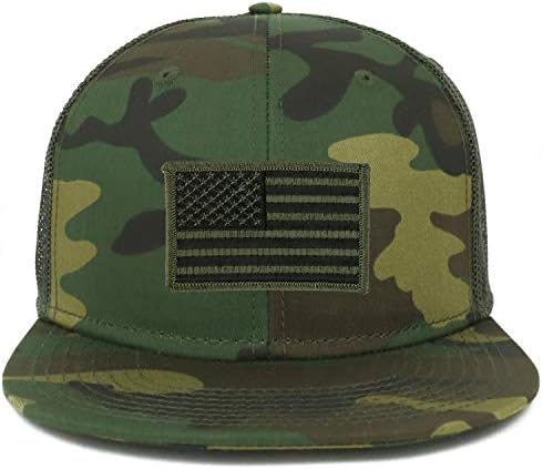 ArmyCrew Guessize xxl маслиново САД знаме за крпење маскирна камуфлажа со стапка на капаче за мрежни мрежи