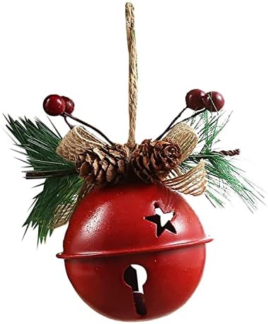 Божиќни Украси На Отворено Украсно Дрво Џингл Божиќ Метал Висечки Ѕвона Божиќна Декорација Ѕвона Отворена Празнична Декорација