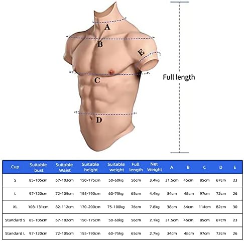 СУАИСКР Реални Силиконски Мускулни гради За Косплеј Реална машка градите елек мускулна симулација на кожата