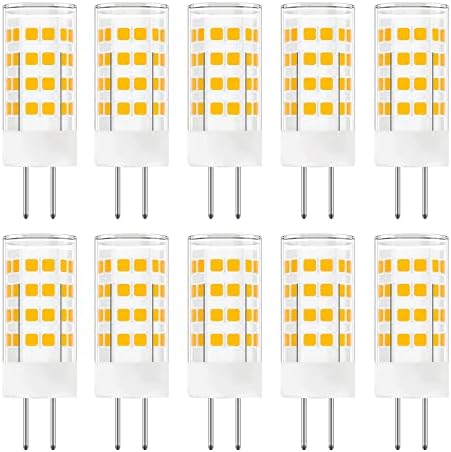 G4 LED Светилки 12v, 4w G4 Bi Pin База Сијалица 35Watts 40w Халогени Сијалица Замена Топла Бела 3000K, AC DC 12 Волти G4 Сијалица За Под - Кабинетот