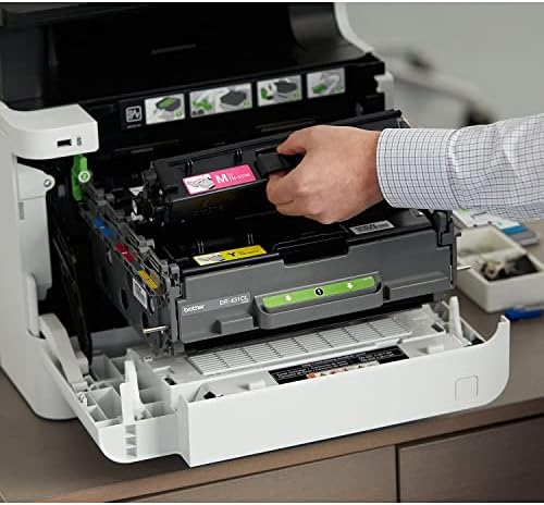 Brother Color MFC-L8610CDW All-in-One Безжичен ласерски печатач, бел-печатење копирање на копирање факс-3,7 екран на допир, 33