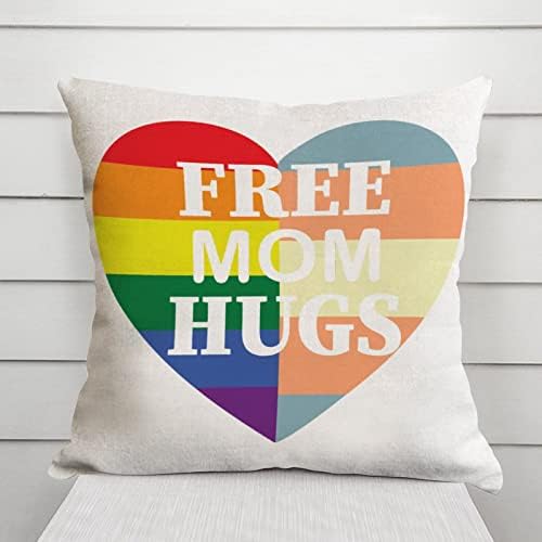 Бесплатни мама прегратки геј лезбејско срце фрлање перница покритие романтична перница кутија пансексуална трансродова ЛГБТК геј виножито перница
