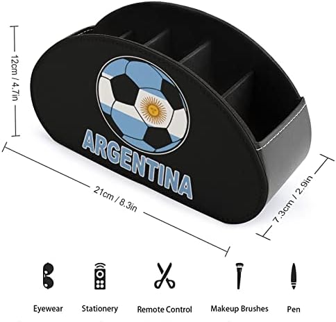 Кутија за складирање на далечински управувач на Фудбал Фудбал ПУ, мултифункционална ТВ далечинска контрола на држачи Организатор кутија
