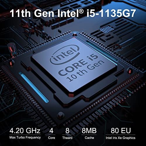 Интел 2022 Најнов Nuc11 Мал Клиент МИНИ Десктоп КОМПЈУТЕР 4-Основен i5-1135G7 16GB DDR4 512GB NVME SSD 1TB HDD Iris Xe Графички WiFi AX RJ-45