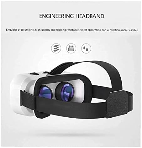 KSDCDF VR Слушалки Компатибилни со + Вградено Копче | Видео Очила за Мобилен Телефон 4.7-6.5 - Најдобро Поставени Очила | Подарок За Деца И Возрасни