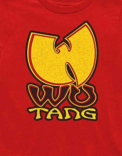 Ву-Танг клан маичка маица wu-tang лого официјално црвено од 12 месеци до 5 години