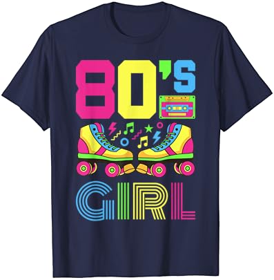 80-Тите Девојка 1980-Тите Мода Тема Партија Облека Осумдесеттите Костим Маица