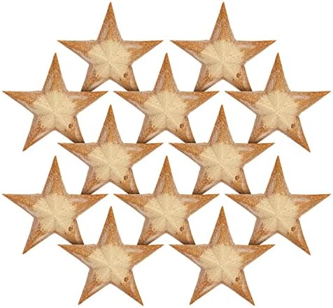 12 Пакувајте Недовршени 3Д Дрвени Ѕвезди За Занаети, Божиќни Украси, 4 јули, Декор За Забави