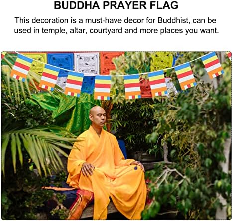 СТОБОК Надворешен Декор Надворешен Декор Тибетско Молитвено Знаме Традиционално Тибетско Будистичко Молитвено Знаме Медитација Ѕид Висечки Транспарент