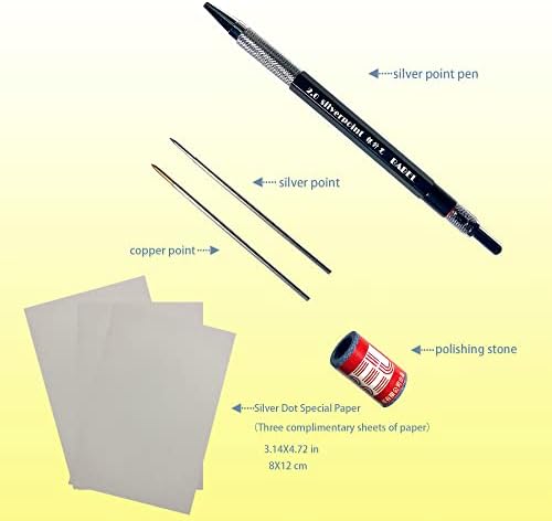 Нов тип, поттикнувајќи молив сребрена точка сребрена игла игла, автоматски механички молив за хартија за скици од SilverPoint