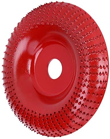 Отпорност на абење црвен облик на диск, практичен абразивен диск на челик, стабилен 105мм за мелница за агол на дрво