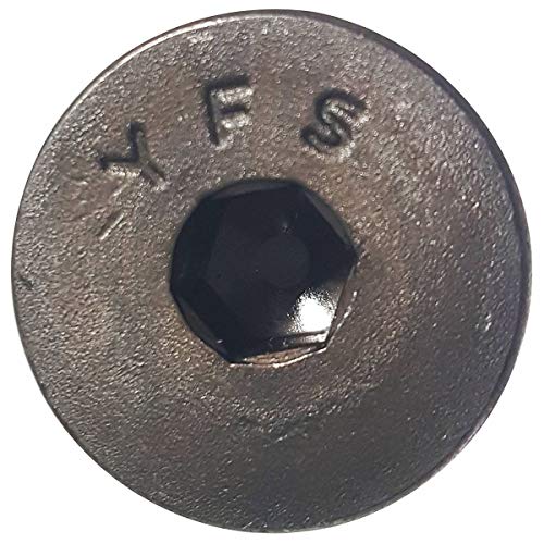 6-40 x 3/8 рамни капаци на капакот на приклучокот на главата Одделение 8 челик црна оксид QTY 50