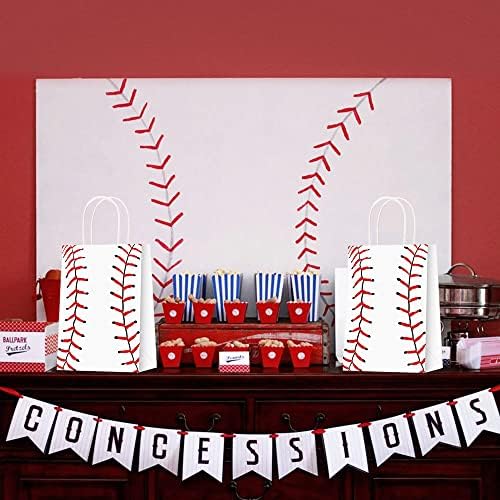 BCHOCKS 16 ПАРЧИЊА Бејзбол Партија Подарок Кеси За Бејзбол Партија Материјали Роденден Декор Украси, Партија Корист Добрите Третираат