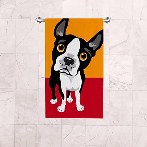 Вантасо бања рачна кујна крпи Териер куче за лице за лице за миење 2 пакувања меко брзо суво супер апсорпција на бања