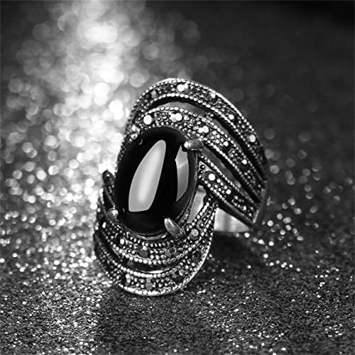 Свадба бохо прстен голем камен свадбени антички етнички кристални прстени за жени накит невеста гроздобер прстени сет на прстени за мажи