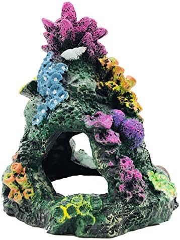 GSD аквариум шарен корален гребен постави риба резервоар за декорација на планински украс за аквариумски средини додатоци за украси, корална