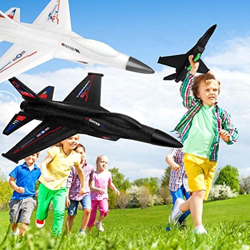 Играчки за фрлање авиони VRZTLAI, 13,3 F -16 FOAM GLIDER CATAPULT ALEM TOY за момчиња деца, 2 начини за играње, играчки за летање
