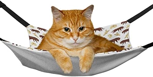 Цртани тигари и черепи миленичиња хамак удобно прилагодлив кревет за виси за мали животни кучиња мачки хрчак