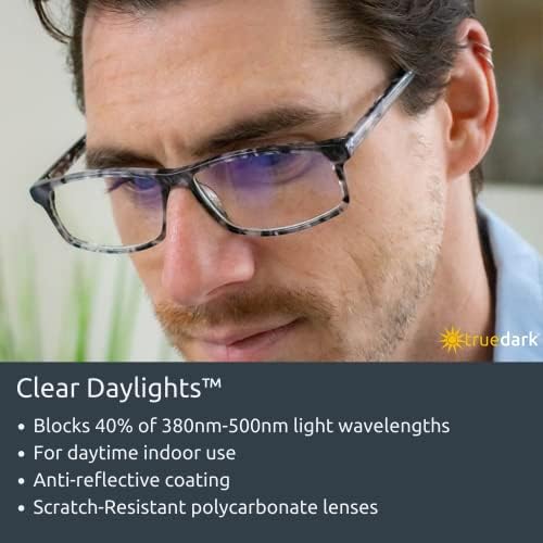 TrueDark Дневни Светла Јасно Сина Светлина Блокирање Очила-Намалување На Видот На Очите &засилувач; Ув Отсјај-Желка Виста Од Дејв Аспреј