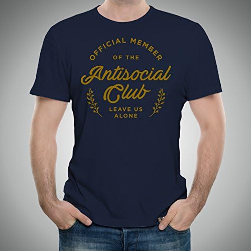Антисоцијален социјален клуб - срамежлив, осамен, смешна графичка маица