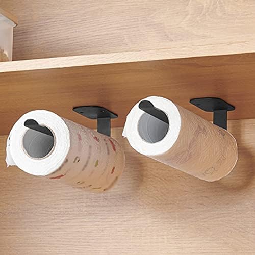 Држач за крпи за кујнски хартии од кујна под кабинетот, монтиран магнетно ткиво, држач за ладилница за бања за туширање