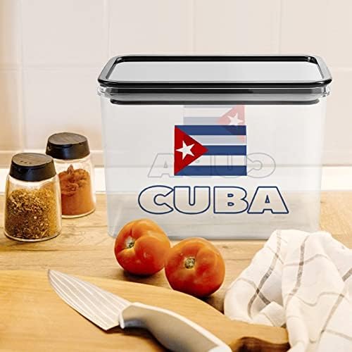 Кубанско Знаме Кутија За Складирање Пластични Канистри За Контејнери За Организатор На Храна Со Капак За Кујна