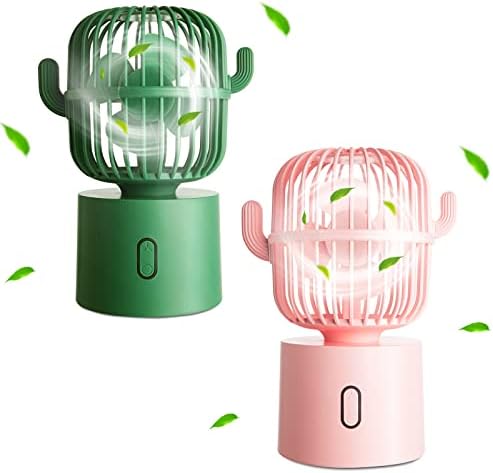 Growiner Cactus вентилатор вентилатор Фан мал вентилатор зелена + розова