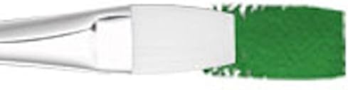 Четка за акварели со мозочен удар на академијата Grumbacher, бели најлонски влакна, големина 1/2