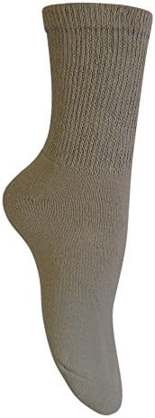 Чорапи за дијабетична екипа за мажи во каки, ​​со големина од 3 пара со 10 - 13, направени во САД