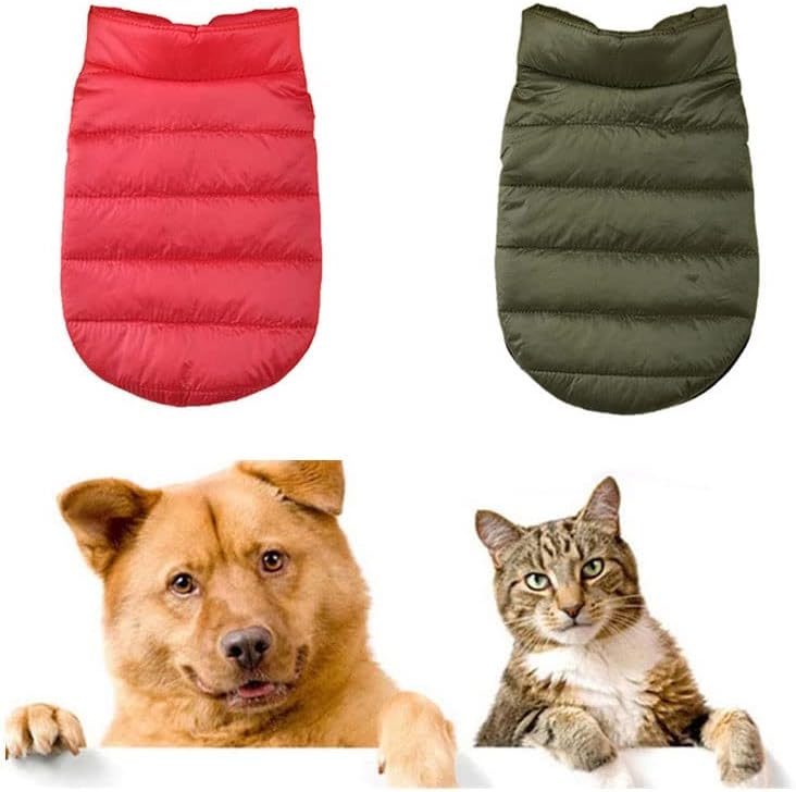 SXNBH миленичиња куче зимска елек памук памучна јакна чувајте топло кучиња без ракави облеки булдог задебелување облека