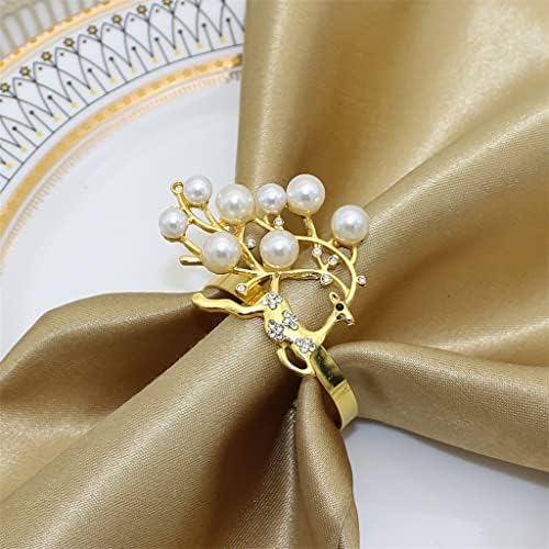ygqzm 12pcs салфетка прстен метална салфетка тока погодна за декорација на маса за забава за свадбени празници