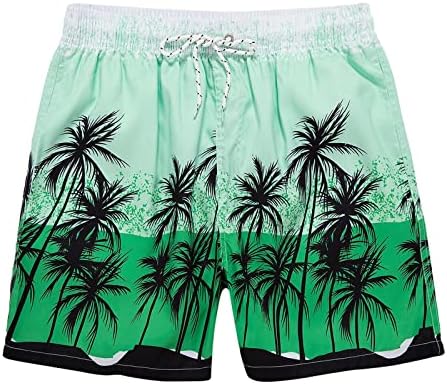 Одбор за шорцеви Брзо суво капење костуми на плажа со џебови Смешно печатење на летни шорцеви за пливање