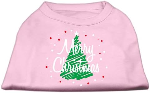 Производи за миленичиња Мираж 14-инчи, испишани кошули за Божиќни екрани за миленичиња, големи, светло розови