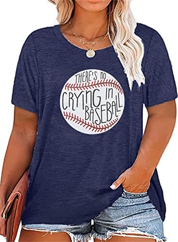 Плус големина бејзбол маица кошула жени loveубов срце графички бејзбол маица мајки ден за бејзбол подарок кратки ракави маички