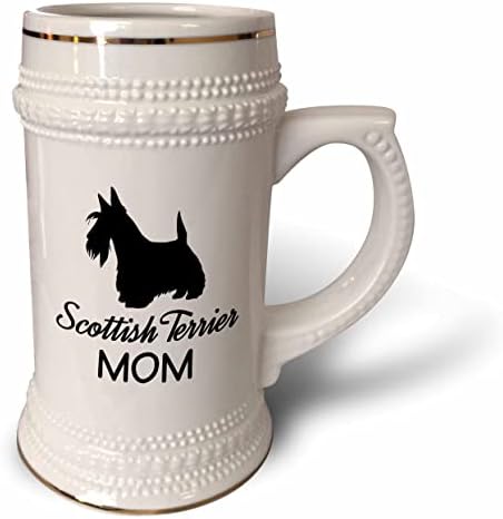 3Drose Janna Salak Designs Dogs - шкотско териерско куче мајка - 22oz Штајн кригла