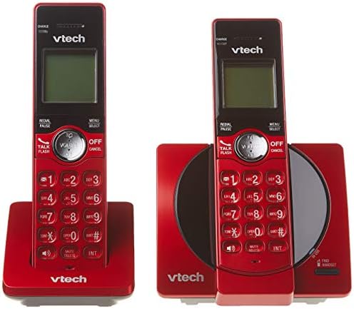 2 Пакувајте ги црвените Dect 6.0 безжични телефони, со идентификација на повикувачот