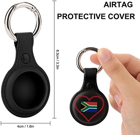 Љубовта Јужна_африка Црвено Срце Заштитна Обвивка За Воздушни Ознаки Безбеден Држач Со Додатоци За Прстен За Клучеви