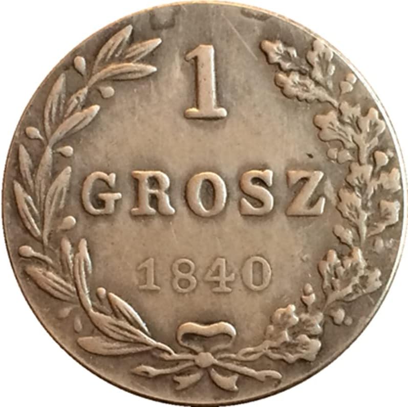 7 различни датуми полски монети бакарни сребрени антички монети странски комеморативни монети монети занаети