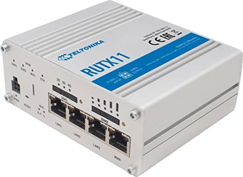 Teltonika Rutx11 Dual-SIM, 4 x Gigabit Ethernet порти, Diual-band AC WiFi, Bluetooth LE и USB LTE рутер-RUTX111110400