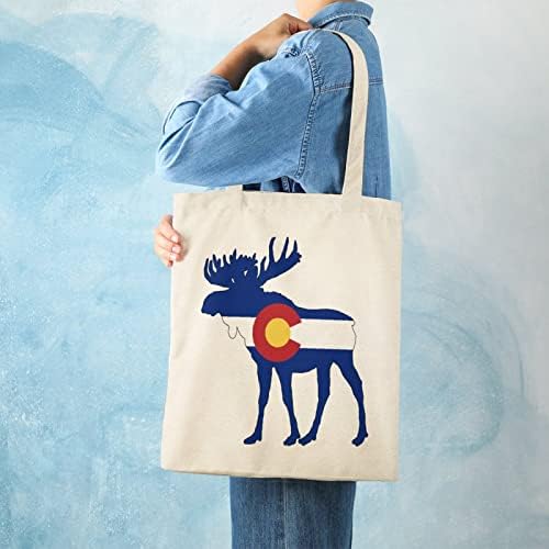 Колорадо знаме лос платно торба со лесна намирници за намирници за намирници за намирници Персонализиран печатен подарок за