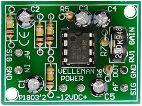 Velleman K1803 Universal Mono Pre-Amplifier комплет, мулти-боја