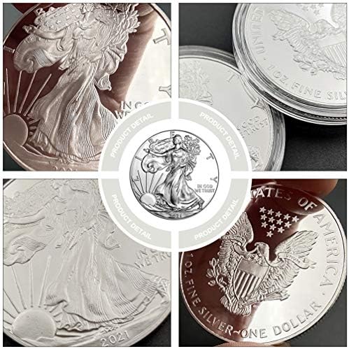 БЕСПОРТБЛ 2021 Американска Монета Од Сребрен Орел: 4 парчиња Американска КОЛЕКЦИОНЕРСКА Американска Монета, Комеморативна Монета За Занаети