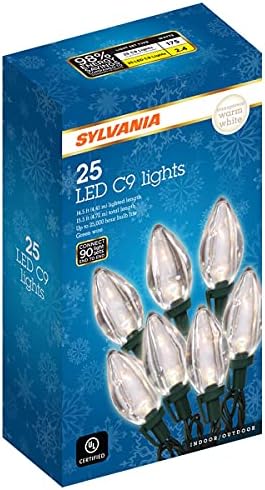 Силванија 25 C9 Топло бело транспарентен сет LED светла