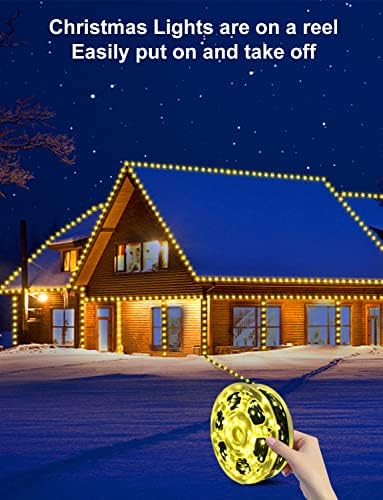 Божиќни светла - 360 ft 900 LED на отворено Божиќни светла со IP67 водоотпорни 8 режими на трепет, далечински управувач за далечински